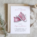 Search for pink booties baby shower invitations Watercolor