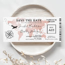 Search for rose gold map invitations Destination
