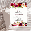 Search for floral 85th birthday invitations Party