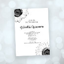 Search for black white quinceanera invitations Flowers