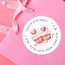 Search for happy cupcake stickers Pink