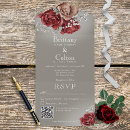 Search for red gray wedding invitations Budget