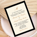 Search for black and cream wedding invitations Simple