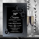 Search for surprise 70th birthday invitations Black