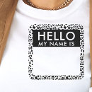 Search for hello my name is stickers Blank