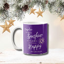 Search for bright purple coffee mugs Happy