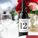 Search for wedding table numbers bottle labels Elegant