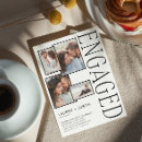 Search for photo collage engagement party invitations Minimalist