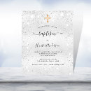 Search for adult christening invitations Gold cross