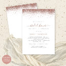 Search for rose gold glitter bridal shower invitations Trendy