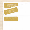 Search for gold return address labels Minimal