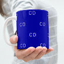 Search for royal blue monogram coffee mugs Blue and white