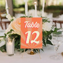 Search for retro wedding table cards Bold typography