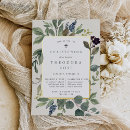 Search for watercolor christening invitations Sage green