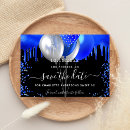 Search for balloon save the dates Black