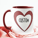 Search for valentines day template mugs Heart