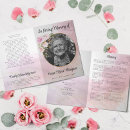 Search for memorial card templates programmes Tribute