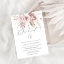 Search for dusty pink floral invitations Chic