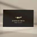 Search for trumpet music business cards Minimalist