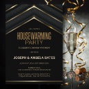 Search for black gold housewarming invitations Modern