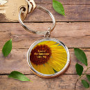 Search for big flower key rings Sunflower