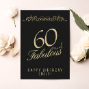 Search for elegant 60th birthday cards 60 and fabulous