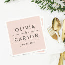 Search for blush napkins Typography