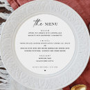 Search for black and white menus Rehearsal dinner