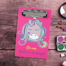 Search for cute unicorn clipboards Back to school