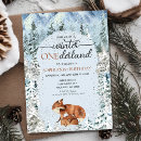Search for winter onederland girl invitations Watercolor