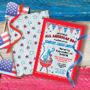 Search for all american party invitations Rustic