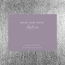 Search for lavender save the date postcards Minimalist