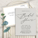 Search for grey bridal shower invitations Modern