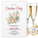Search for champagne christmas invitations Pink