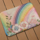 Search for pastel rainbow bath mats Girly
