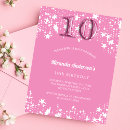 Search for 10 year old party invitations Girly