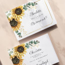Search for country wedding bridesmaid cards Sunflower