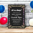 Search for neon baby shower invitations Elegant