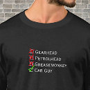 Search for gearhead tshirts Car guy