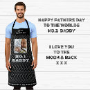 Search for new dad aprons Black and white