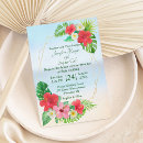 Search for pink plumeria beach wedding invitations Destination
