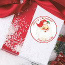 Search for 1950s stickers Santa claus