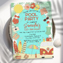 Search for retro beach party invitations Vintage
