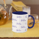 Search for all white mugs Typography