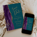 Search for purple and teal save the dates Elegant