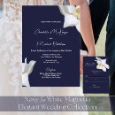 Search for magnolia wedding invitations Navy