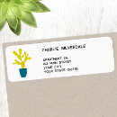 Search for cactus plant return address labels Green