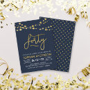 Search for blue and gold 40th birthday invitations Forty