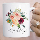 Search for burgundy floral mugs Bouquet
