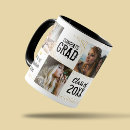 Search for graduation photo mugs Black and gold
